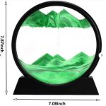 3D Moving Sand Art LED Table Lamp with Wooden/Metal Stand – Dynamic Quicksand Night Light for Relaxing Home Decor - Image 3