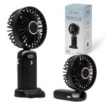 5-in-1 Portable Mini Fan with Digital Display – USB-C Rechargeable Handheld Fan (Random Color) - Image 2